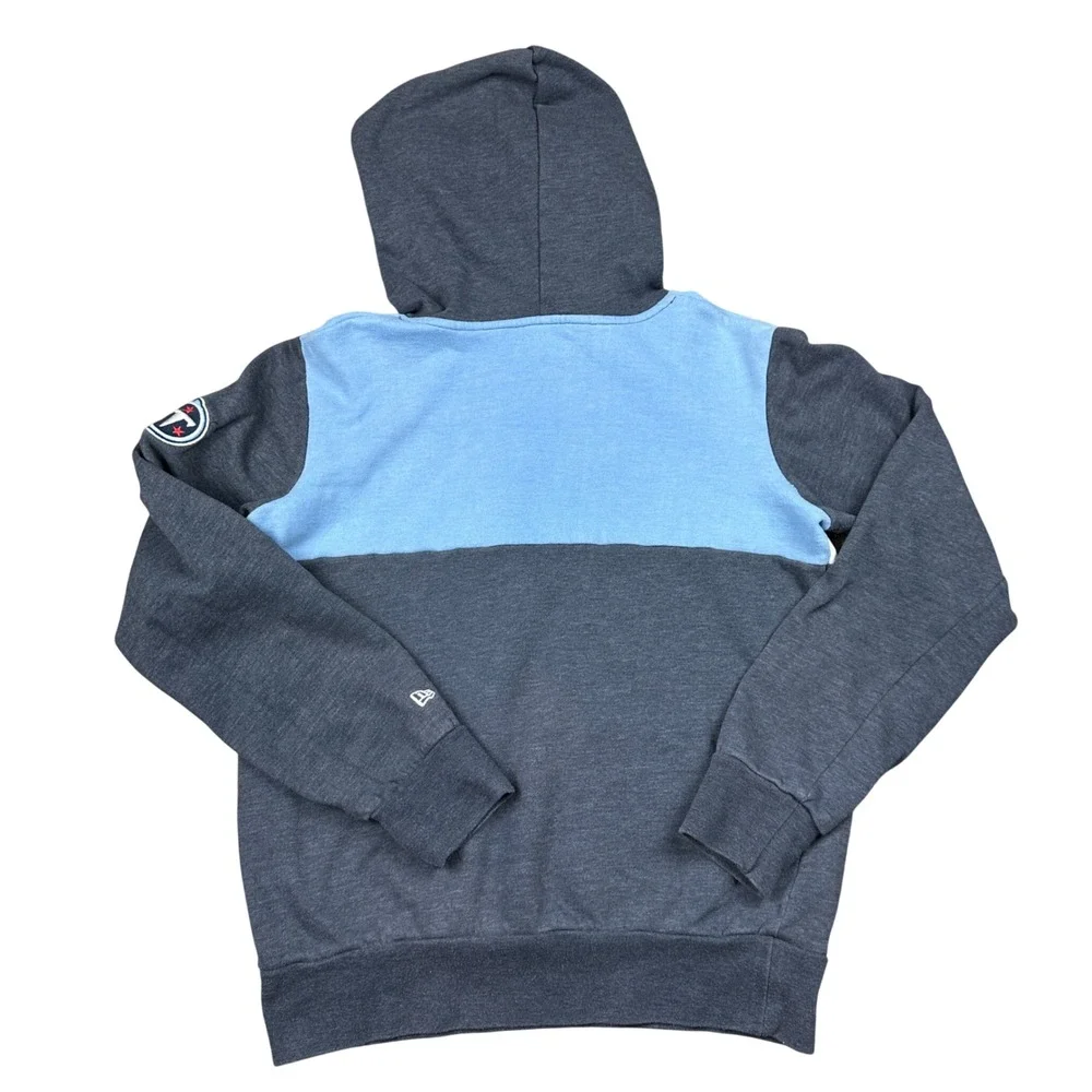 NFL Tennessee Titans Hoodie Womens Small Navy Blue Colorblock Team Apparel Logo - Picture 2 of 6